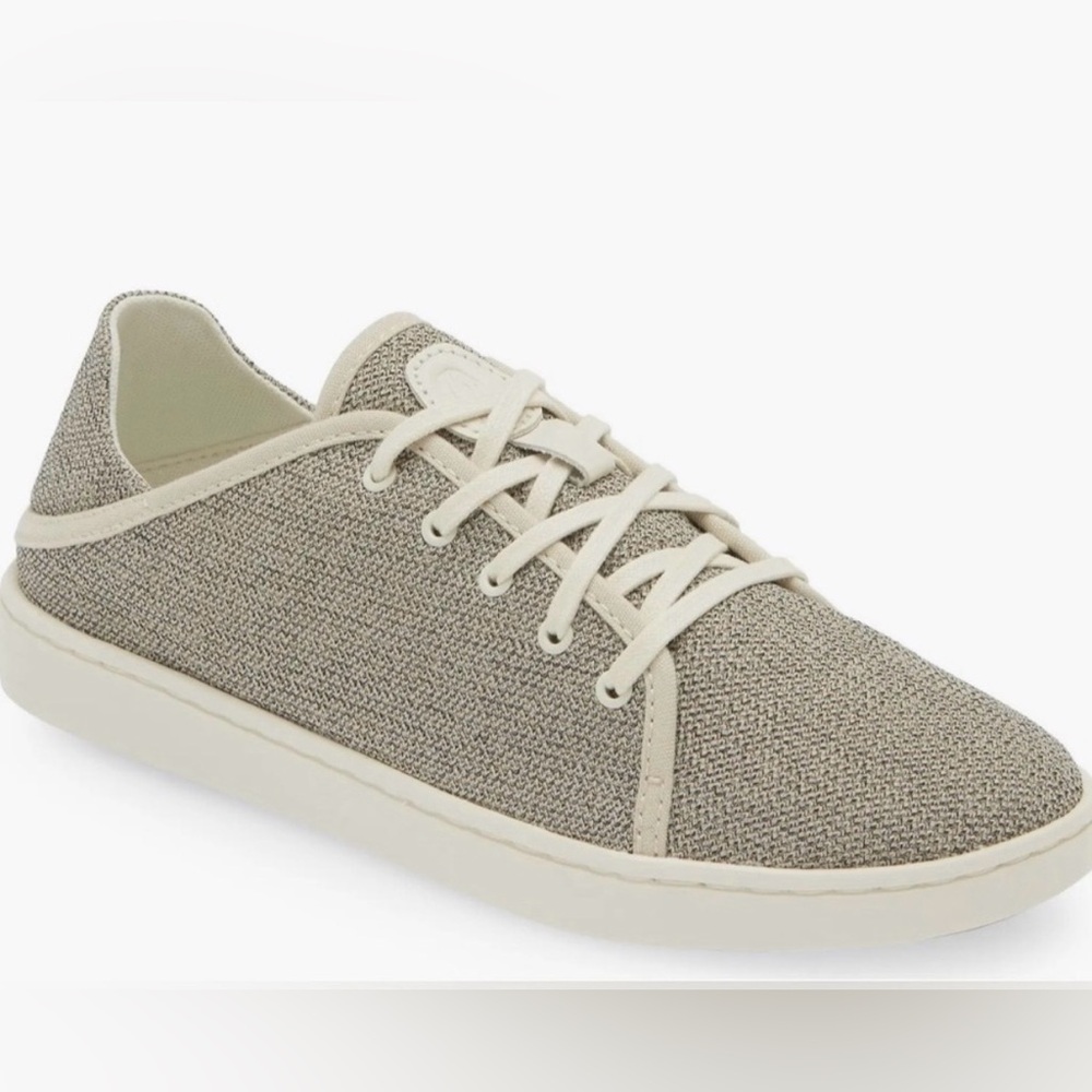 New Olukai Pehuea Li Convertible Sneaker Women Tapa/White Sand Sz 6.5